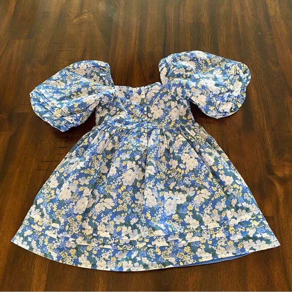 Janie and Jack Natalie Smocked Bubble Sleeves Dress - Picture 8 of 12